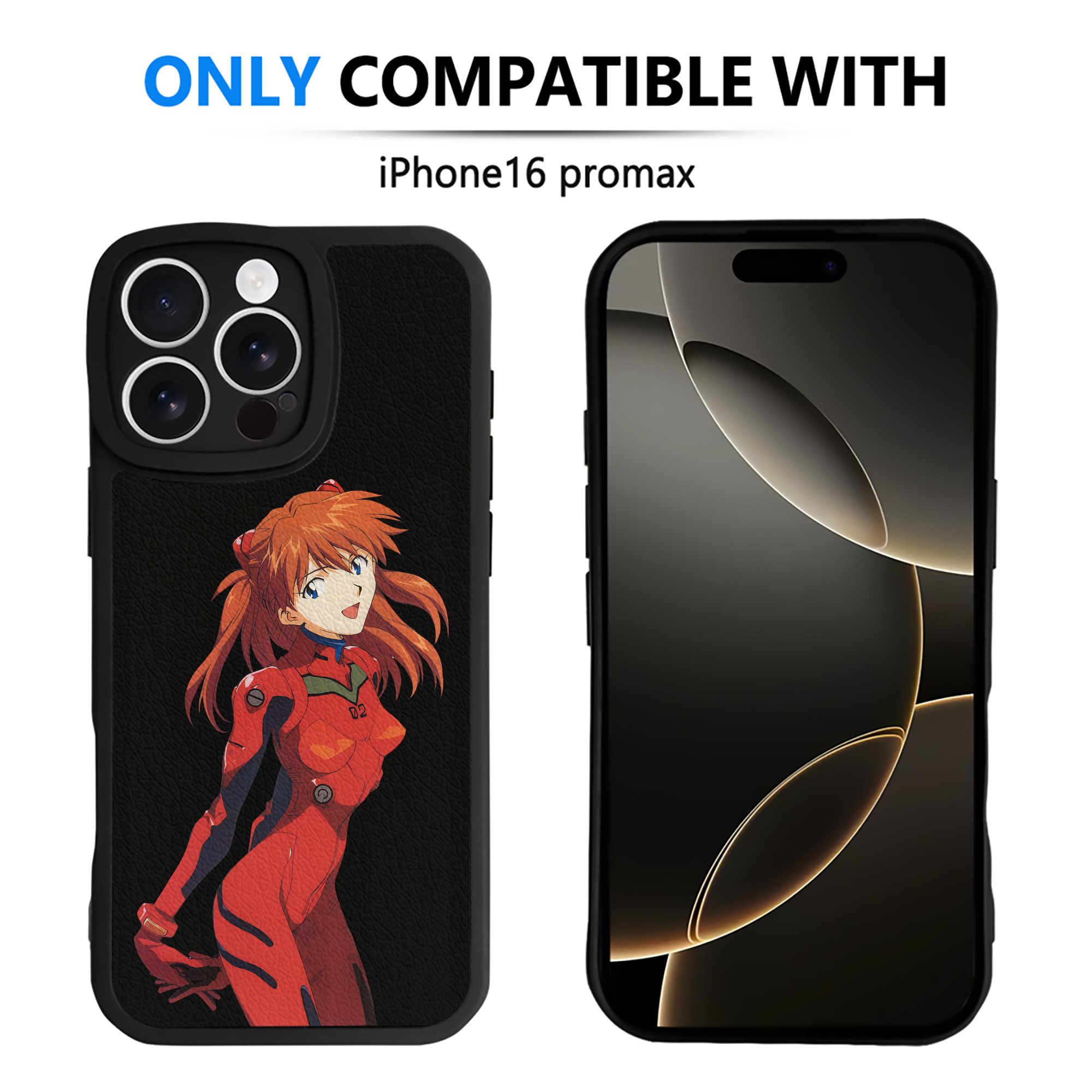 （画像用） EVA 新世紀エヴァンゲリオン 【iPhone 16シリーズ対応】シリコンスマホケース（レザー調） 材質：シリコン